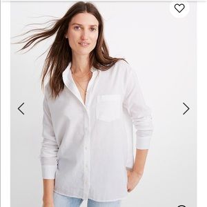 Madewell Oversized Ex-Boyfriend Shirt Size Small